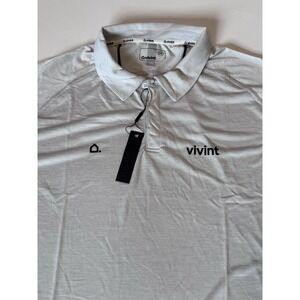 Vivint Polo Short Sleeve Shirt Gray Sports Golf Mens Size XXL Official New NWT